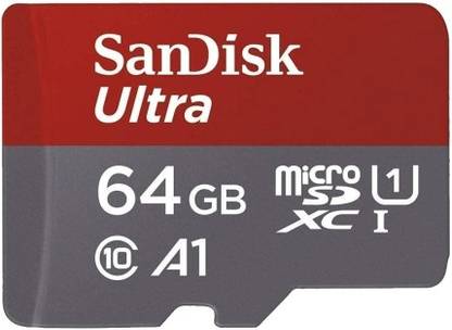 SanDisk Ultra 64GB microSDXC UHS-I Memory Card