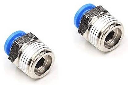 sl sales 12MM Model PU-12 Pneumatic Pu Connector Air Hose Pipe Fitting type Push connector (2-PCS) 1-Way Reducer Pipe Joint