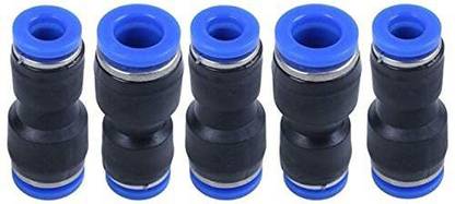 sl sales 8mm to 6mm Air Pneumatic Connector Straight Push in Connectors Quick Fittings(5-Pcs) 1-Way Reducer Pipe Joint