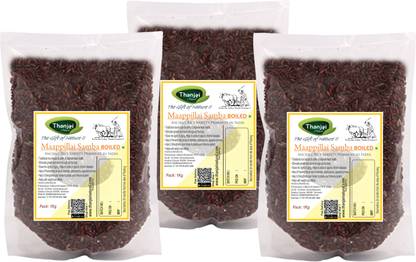 THANJAI NATURAL Mappilai Samba Rice | Bride Groom Rice Red Mapillai Samba Rice (Medium Grain, Boiled)
