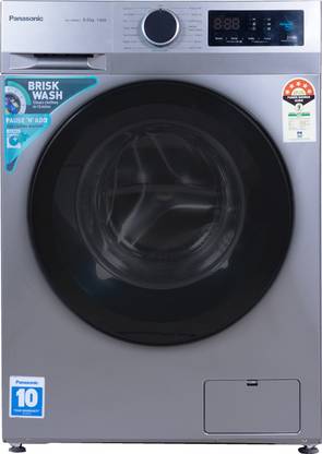 Panasonic 8 kg Fully Automatic Front Load Washing Machine with In-built Heater Grey