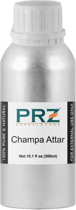 PRZ Champa Attar For Unisex (300 ML) - Pure Natural Premium Quality Perfume (Non-Alcoholic) Floral Attar