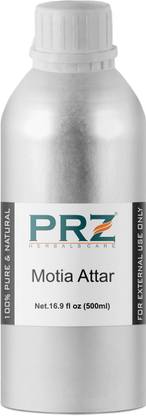 PRZ Motia Attar Roll-on For Unisex (500 ML) - Pure Natural Premium Quality Perfume (Non-Alcoholic) Floral Attar
