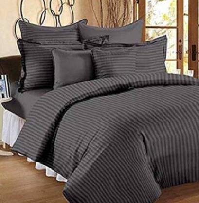 Laying Style Satin Double King Sized Bedding Set