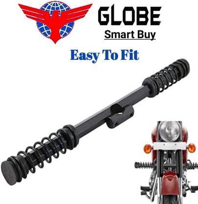 globe SPRING LEG GUARD Leg Guard Single Rod for Royal Enfield Bike Crash Guard