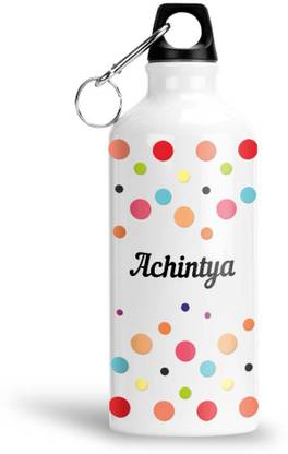 Furnish Fantasy Colorful Aluminium Water Bottle- Best Happy Birthday Gift, Return Gift, Achintya 750 ml Sipper