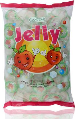 COCON Lichi jelly big pouch 1500 gms (100cups) Lichee Jelly Candy