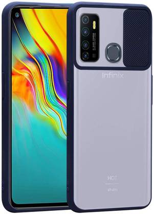 Coverfixer Back Cover for Infinix Hot 8 Shutter Slider Smart Soft Case Cover