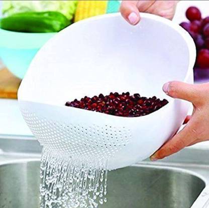 kreative homes Rice Bowl Multi-Function Drainer Colander Collapsible Colander