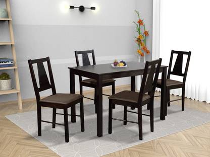 Aphrodite Collection by DF2H Ananke Solid Wood 4 Seater Dining Set