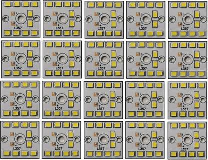 JIPNEX 20 Pcs 9 Watt MCPCB LED Bulb Raw Material CoolDay WHITE Color Light Electronic Hobby Kit
