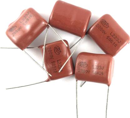 SAMAES 5 Pics 223J 2KV Polyester Capacitor 2000V 0.022uf Electronic Components Electronic Hobby Kit