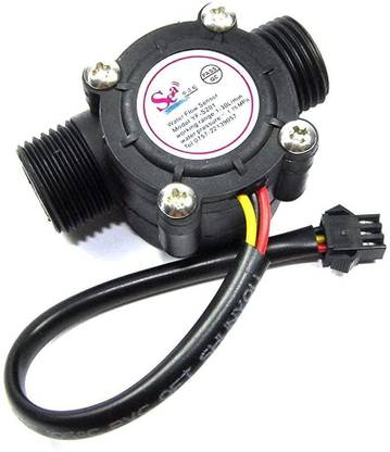 DS Robotics YF-S201 Water Flow Sensor | YFS201 Water Flowmeter | YFS201 Water Sensor | Hall Effect Water Flow Sensor Electronic Components Electronic Hobby Kit