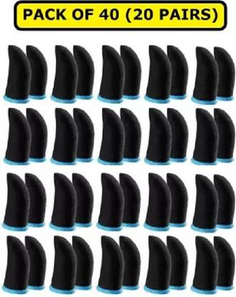 PORTLIX Thumb Gloves For Mobile Gaming blue color 20 Pack Finger Sleeve