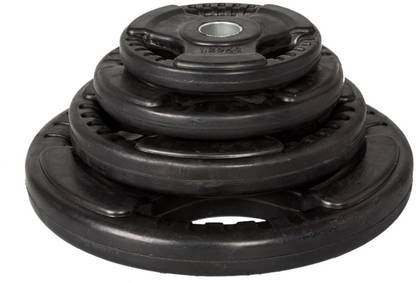 Technix 22.5 kg Trigrip Rubber Coated Plates 22.5Kg Home Gym Combo