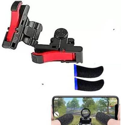 menaso High Grade L1R1 Shooter Controller PUBG D9 Trigger with PubG Mobile Finger Sleeve PubG Thumb Sleeve  Gaming Accessory Kit