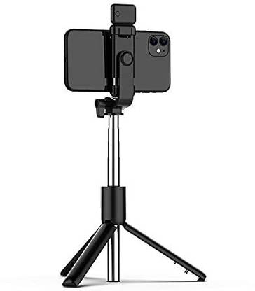 JOKIN Bluetooth Extendable Selfie Stick with Led Light Wireless Remote and Tripod Stand for All Mobiles Single Gimbal for Camera, Mobile