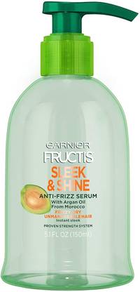 GARNIER Fructis Sleek & Shine Anti-Frizz Serum with Argan Oil From Morocco 5.1 Fl Oz
