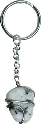 KK Export Stone Keychain Crystal Quartz Healing Stone Chakra Key Chain