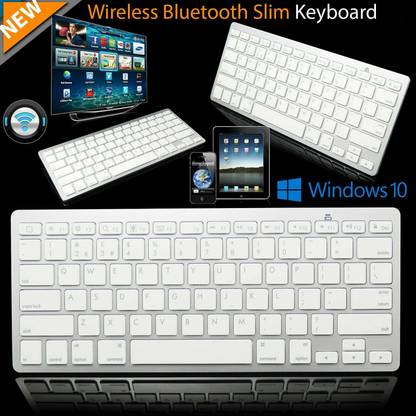 ZURU BUNCH Ultra-slim Wireless Bluetooth, Wireless Standard Multi-device Keyboard Compatible with Desktop, Laptop, Tablet, iPad, Mac