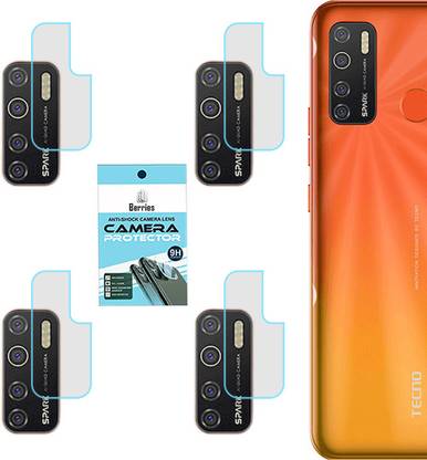 BERRIES Back Camera Lens Glass Protector for TECNO SPARK 5 PRO [Unbreakable Polycarbonate Material]