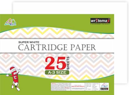 राइटमैक्स A3 cartridge sheet 140 gsm super white for drawing and sketching अनरुल्ड A3 A3 पेपर
