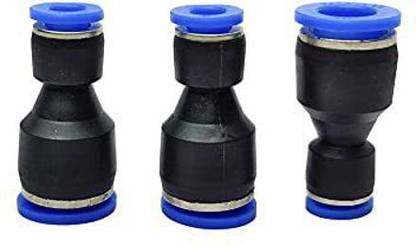 sl sales 10mm to 6mm Air Pneumatic Fitting Push In Straight Connector (PG10-6) Air Water Tube Fitting connector (3-PCS) 1-Way Reducer Pipe Joint