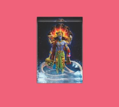 Varadvinayak 48.26 cm Vishnu ji Self Adhesive Sticker