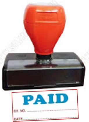 Trodat Image Plus Pre Inked Stamp (PAID / No. / Date) Rectangular (Small, Blue) Pre Inked Stamp