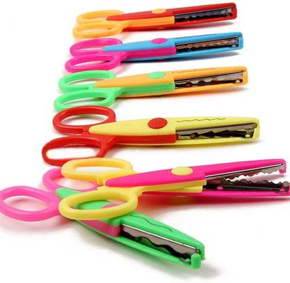 ELGRO 6 Pieces Art and Craft Zig zag Paper Shaper Scissor Set Scissors Scissors