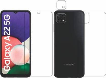 wooden craft Front and Back Tempered Glass for Samsung Galaxy A22 5G {Flexible}, SM-A226BLVHINS, SM-A226B, SM-A226B/DS, SM-A226B/DSN, Galaxy A22 5G