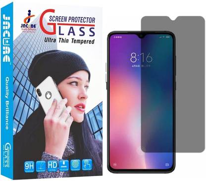 Jacure Tempered Glass Guard for Jacure for Privacy Tempered Glass for Vivo U20 Full Coverage 9H Hardness Anit-Explosion Light Private Protection Screen Protector Film