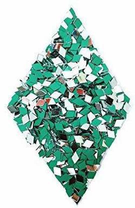 Crafto Mirror for Embroidered Work in Churidar, Blouse, Dupatta (Silver, 9x14 mm) -200 Pieces