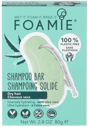 Foamie Solid Shampoo Bar Aloe You Vera Much