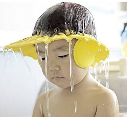 techobuck Child Kids Shampoo Bath Shower Cap Hat Wash Hair Shield for Kids Head.
