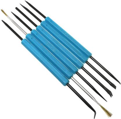 A&S TOOLSHOP 6 Pcs/Set Double-Sided Soldering Aid Repair Tools Set For Pcb Repairing Rework 6-Pieces Hand Tool Sets 0 W Simple