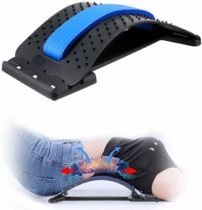 ICEMESH Multi-Level Back Stretcher Device for Back Pain Relief with Back Support Back / Lumbar Support