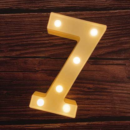 House of Queens (Number - 7) Marquee Letter Lights Sign | Wall Hanging Lights | Decorative Lamps | Light Up Alphabet Letters For Wedding | Brithday | Anniversary | Festivals Home Decoration LED Light Night Lamp