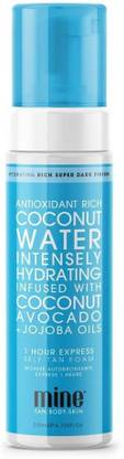 MineTan Coconut Water Self Tan Foam 200 Tanning Liquid