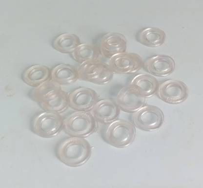 Hardware Round Silicone Flat Washer Clear 18 mm (15 Pcs) Tap Mount Water Filter
