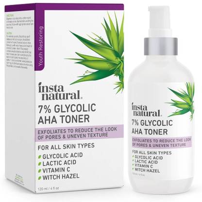 InstaNatural 7% Glycolic AHA Facial Toner Men & Women