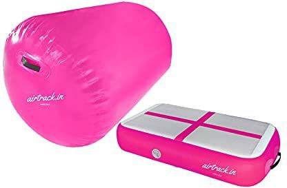 AIRTRACK. IN Barrel Block Combo (Air Block 20cm, Air Barrel) (Pink) Gym & Fitness Tumbling Set