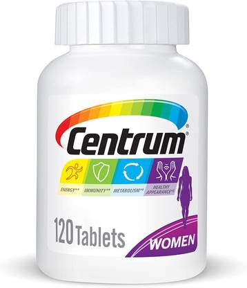 Centrum Multivitamin for Women, with Iron, Vitamins D3, B and Antioxidants - 120 Count