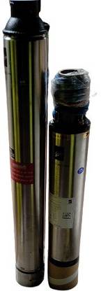 KIRLOSKAR BROTHERS LIMITED Neo series borewell submersible Pump 1520 ( 1.5 hp )with aluminium rotor 1440 Lit / Hour @ 120 meter head & shut off 130 meter single phase ( multicolour ) Submersible Water Pump