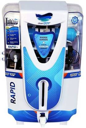 Clean jal Copper Water Purifier Rapid 12 L RO + UV + UF + Copper Water Purifier