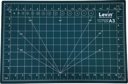 Levin A3 size cutting mat Professional Self-Healing Layered Double Sided Durable Non-Slip PVC Cutting Mat green Cutting Mat