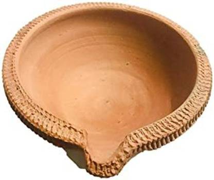 नेवाई मिट्टी के बर्तन टेबल दीया