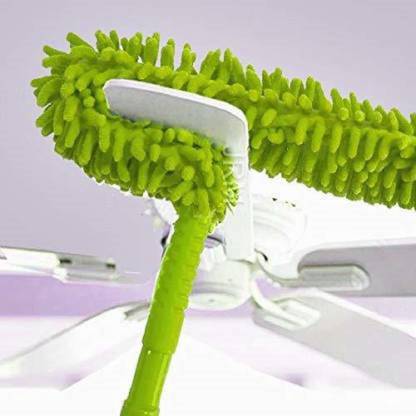 domnikyas Flexible Microfiber Duster for Home Cleaning Fan Cleaning Brush with Long Extendable Rod for House, Ceiling, Car, and Office (Multicolor) Wet and Dry Duster