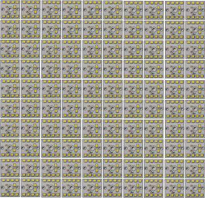 ROOPREKHA 100 Pcs 9 Watt MCPCB LED Bulb Raw Material CoolDay WHITE Color Light Electronic Hobby Kit