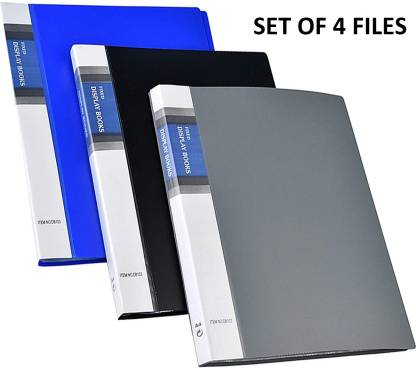 World One PVC Premium Display Certificate File 20 leafs Set of 4 Files